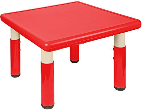 alles-meine.de GmbH Kindertisch/Tisch - höhenverstellbar - Größen & Farbwahl - 1 bis 8 Jahre - rot - Plastik - für INNEN & AUßEN - Kindermöbel - für Kinder - Mädchen & Jungen -..