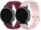 Silikon-Ersatzarmband für Huawei GT2 (42 mm) Smartwatch, Bandbreite 20 mm, Rosa/Weinrot, Standard,