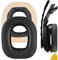 Geekria QuickFit Protein-Leder-Ersatz-Ohrpolster für Astro A40 A50 Kopfhörer, Ohrpolster, Reparaturteile (schwarz)