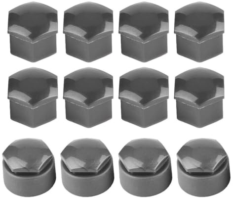 Couvercle de Jante D'écrou de Roue, 20pcs 17mm Écrou de Roue de Voiture Auto Hub Protection de Vis Capuchon Antivol(gris)