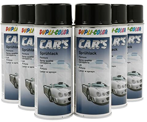 DUPLI-COLOR 100011 CAR´S schwarz glänzend Set 6 x 400 ml
