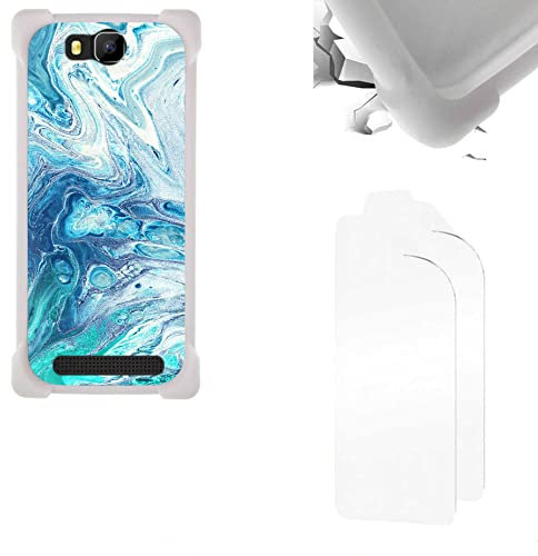 Coque Compatible avec Logicom Le Wave Coque Etui Housse + Film Protecteur Fond de Panier Dur PC + Bordure Souple épaissie KB-SSW