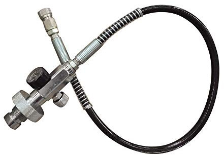 Acesunny 300Bar PCP Füllstation Ladekit Entlüftungsventil Manometer 60cm Schlauch 4500Psi Paintball PCP Füllstation Ladekit Luft Refill Adapter