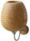 Baoblaze Rattan Bambus Wandleuchte Leuchte Boho Vintage Bauernhaus Wandlampe Leuchte für Innen Nacht Kamin Esszimmer Küche Wohnnzimmer Deko