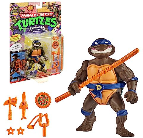 NINJA TURTLES, 10 cm bewegliche Figur, Figruine aus der klassischen Kollektion, Donatello, Spielzeug für Kinder ab 4 Jahren, T00016