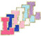 Selbstklebende Chenille-Buchstaben-Patches zum Aufbügeln auf Varsity Preppy Letter Patches zum Aufkleben auf Glitzer Fuzzy Buchstaben für Kleidung Tasche Laptop Handy Hülle (gemischte Farben, L)