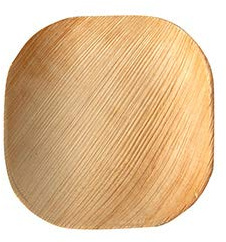 25 Teller, Palmblatt Pure eckig 10 cm x 10 cm x 1,5 cm