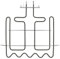 Franza - Resistenza forno superiore per Whirlpool Ignis Bauknecht 383 x 370 mm. Watt. 2450-481010452560 - C00312472 - RE3246/OR - Prodotto originale