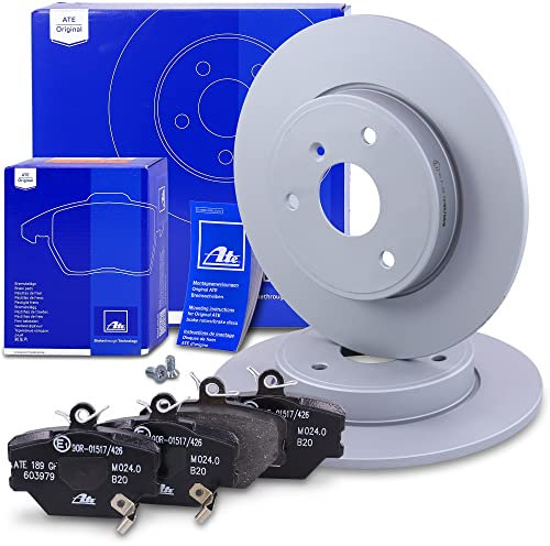 ATE Bremsenset Vorderachse inkl. Bremsscheiben vorne Ø 280 mm voll und Bremsbeläge vorne Kompatibel mit SMART CABRIO (450), CITY-COUPE (450), CROSSBLADE (450), FORTWO Cabrio (450, 451), ROADSTER (452)