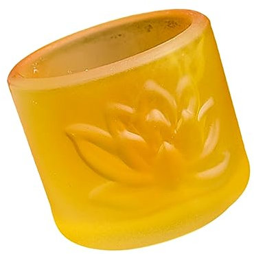 Zerodeko Tazza Buddha in Vetro Murano Coppa Multi- Per Offerte Domestiche e Accessorio Zen Per Decorazioni Culturali e Spiritualità