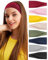 BELEVO 8 Pezzi Fascia Strette Per Capelli Donna, Fascia Elastica Capelli Bandana Donna Elastici Per Capelli Antiscivolo Da Sportiva Adatto Per Corsa, Yoga, Palestra