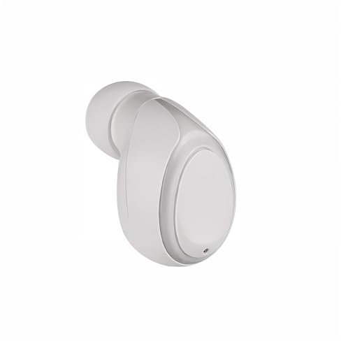 bluetooth headset 6 hours play time, Hands-free car sports headphones with microphone, waterproof headphones for car business for samsung iphone.(white)