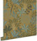 papier peint feuilles jaune moutarde 50 x 900 cm - ESTAhome