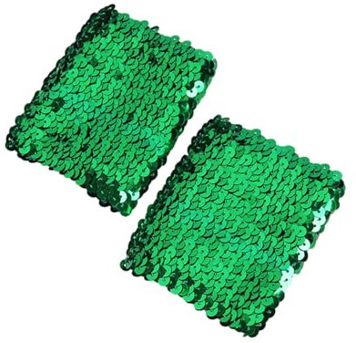 WYLZLKX Stilvolle, dehnbare elastische Armstulpen mit glitzernden Pailletten für Kostüme, Damen-Manschetten mit atemberaubenden Pailletten