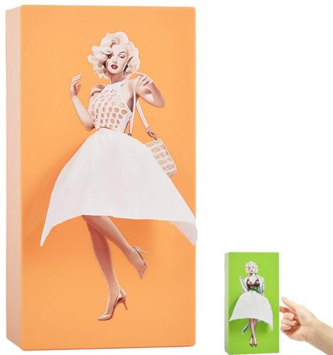 Taschentuchbox Mit Fliegendem Rock, Kreatives Vintage-Flying Skirt Girls Taschentuchbox, Taschentuchbox Deckt Dekor Für Zuhause, Auto, Büro (E)