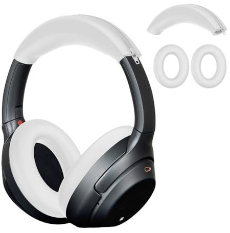 Generic Almohadillas de silicona suaves para los oídos, funda antiarañazos, repuesto para auriculares Sony ULT WEAR WH-ULT900N/WH-1000XM3/XM4 (gris)