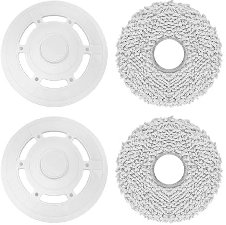 LUMCLEYR Paños De Fregona con Platos, Compatibles con Ecovacs, Deebot Y Aspiradoras Robot T20 Omni/T20e Omni.
