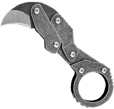 Pocket folding neck knife edc, EDC Outdoor messer survival, loch taschenmesser grau Klappmesser klein handliche werkzeug Edelstahl Morphing Messer Scharfes einhandmesser mini multitool messer mit ring