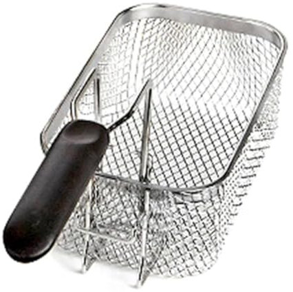 Lacor - R69135A - Panier à friteuse Ergo, acier inoxydable 18/10, 23,5 x 14 x 8,5 cm, Usage professionnel, Durabilité et résistance