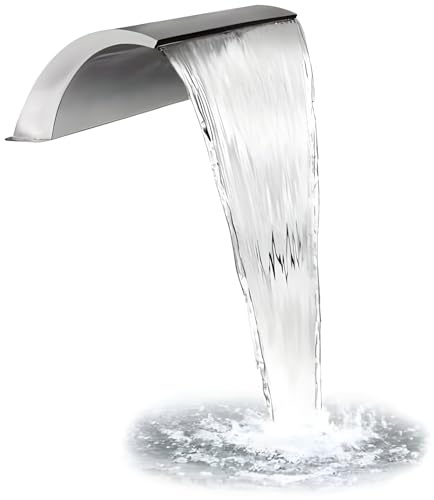 Primrose 30cm Stainless Steel Curved Arc Waterfall Blade Outdoor Cascade Bottom Supply