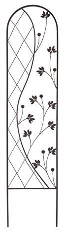 Treillis floral zen Yin and Yang 0,35 x 1,50 m - Gris