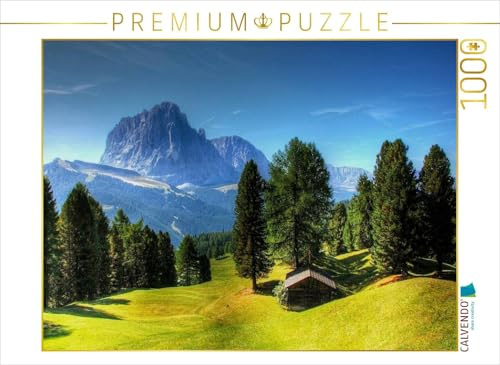 CALVENDO Puzzle Langkofel - Gröden | 1000 Teile Lege-Größe 64 x 48 cm Foto-Puzzle für glückliche Stunden
