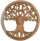 GURU SHOP Geschnitztes Wandbild Deko Wandrelief Lebensbaum - Tree of Life, Braun, 2x25x25 cm, Masken & Wandschmuck