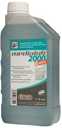 1 Liter Bio Kettenöl KETTLITZ-Medialub 2000 AKKU Sägekettenhaftöl für AKKU-/ Elektrokettensägen biologisch abbaubar