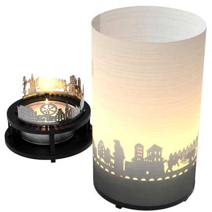 Osnabrück Premium Geschenkbox: Schattenzauber in Kerzenschein – Perfektes Souvenir für Osnabrück Fans, mit faszinierender Skyline-Projektion und traumhaftem Schattenspiel