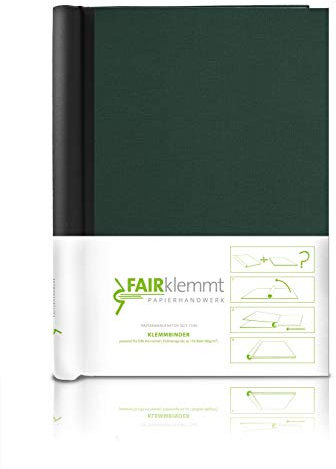 FAIRklemmt Klemmbinder Napura Canvas, A4 - Dunkelgrün