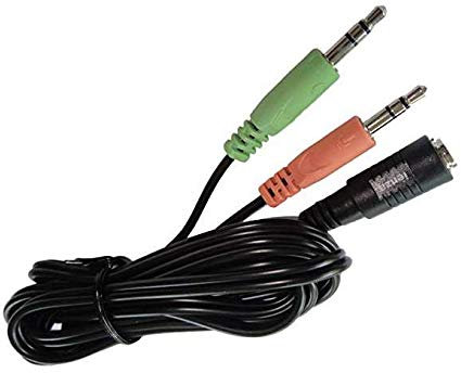 PC Splitter (6FT Long) for AstroA10 A10 A40, Sennheiser, SteelSeries, Turtle Beach & Similar Gaming Headsets : Gaming Headset to PC Adapter - 3.5mm to Dual 3.5mm