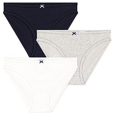 Petit Bateau WOMEN'S FINE COTTON BRIEFS - 3-PACK STYLE 53334 SIZES XXS-XL (SIZE MEDIUM STYLE 53334)
