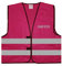 Warnweste - Signalweste - SANITÄTER - Warnweste mit reflektierendem Aufdruck - Größe S/M, Magenta