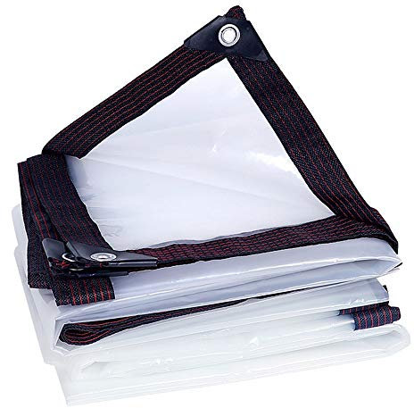 Bâches De Protection Bâche Transparente Imperméable À L'eau, Tissu Anti-Pluie En Plastique Anti-Pluie En Tissu Transparent Bâche Pour Serre De Pergola De Toit De Camion (Size : 6 * 10M)