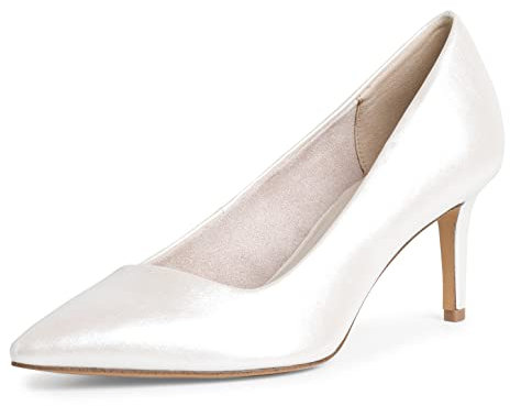 Tamaris Damen Klassische Pumps, Frauen Absatzschuhe,TOUCHit-Fußbett,hochhackige Schuhe,Ausgehschuhe,Abendschuhe,Court Shoes,Pearl,37 EU