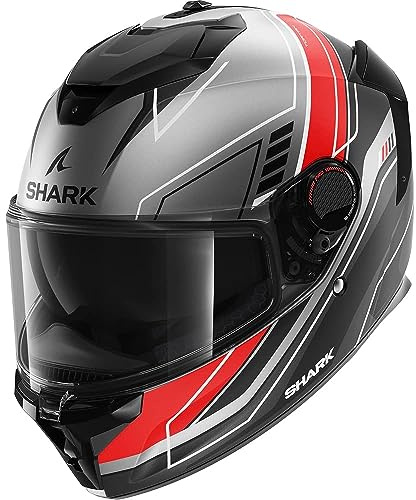 Shark, Integral Motorcycle Helmet Spartan GT PRO TORYAN Grey/Red ARK, XL