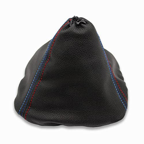 Cargaiter - Schaltmanschette, kompatibel mit BMW 3er-Serie E90-E91-E92-E93 (2005-2013), M3 MPower, dreifarbig