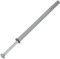 AERZETIX - C67171 - Lot de 25 Chevilles à Clou Ø10x160mm à collerette biseautée en polyéthylène + 25 Clou-vis Ø6.9x170 mm à tête fraisée PZ3 en Acier - à Frapper - ossature métallique béton Brique