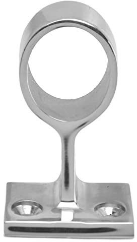Reling für Boote Hardware, Boot Handlauf Basis Handlaufbeschlag aus Edelstahl 60 Grad Zubehör für Kabine, Armaturenbrett, Seiten und Heckhandläufe(Φ25mm(1))