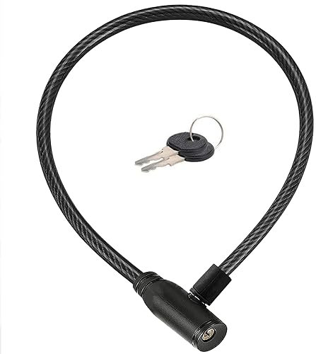 Candado bicicleta moto patinete eléctrico de cable con llaves acero 60 cms candado bici antirrobo moto candado bicicleta antirrobo cadena bicicleta antirrobo moto