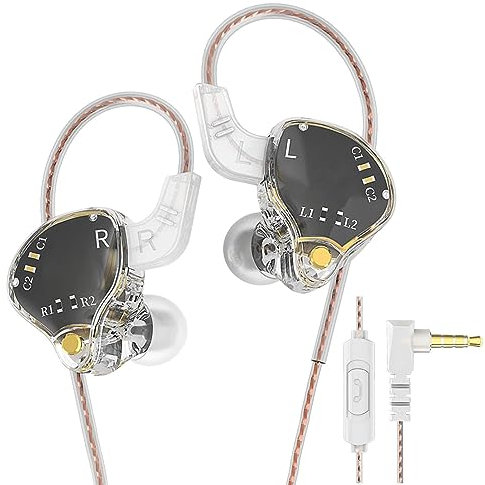 Écouteurs Intra-Auriculaires – Écouteurs Intra-Auriculaires Portables à Isolation phonique pour Ordinateur, Tablette, Ordinateur Portable