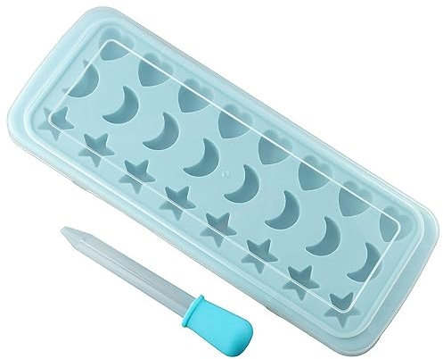 YYlingx Moon Stars and Heart Cube Tray Silicone Chocolate Mould, 24-Cavity Silicone Cube Tray Molds for Gelatine, Chocolate, Candy
