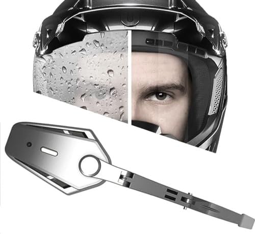 FnnEmg Motorcycle Helmet Electric Wiper,Waterproof Motorcycle Helmet Electric Wiper Compatible with Most Visor, Universal Motorbike Helmet Windshield Wiper