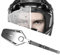 FnnEmg Motorcycle Helmet Electric Wiper,Waterproof Motorcycle Helmet Electric Wiper Compatible with Most Visor, Universal Motorbike Helmet Windshield Wiper