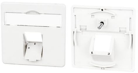 Zentralplatte 50x50mm 1-Port rw E-DAT C6 METZ CONNECT 860056-02-I