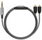 kwmobile Kopfhörerkabel für Shure SE215 / SE315 / SE425 / SE535 / SE846 / UE900 - Ersatz Kabel 120 cm Mikrofon Lautstärkeregler - 3.5mm Klinke