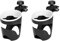 TsoLay Porte-Gobelet pour Rail de Bateau Porte- Universel Rotation à 360 Degrés Pince Réglable Porte- pour Bateau, 2 Pcs