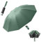Umgekehrter Reverse Golf Regenschirm 10 Rippen groß–Automatisches Öffnen/Schließen, Umbrella, Karabinergriff Herren und Damen,UV Schutz Sonnenschirm Taschenschirm UPF 50 Reflektoren Am Rand