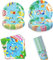 JUNBAOYYDS Set di stoviglie per feste in piscina, per compleanno, per feste, per feste di compleanno, per bambini, per feste di compleanno, 10 ospiti
