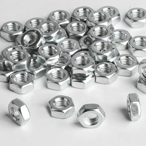 80 Pezzi M8 Dadi Esagonali, Dadi Autobloccanti, Dadi di Bloccaggio, Dadi in Acciaio Inossidabile, Dadi M8 DIN 934 standard A2 V2A, Metrici Dadi di Fissaggio in Acciaio Inox per Bulloni e Viti